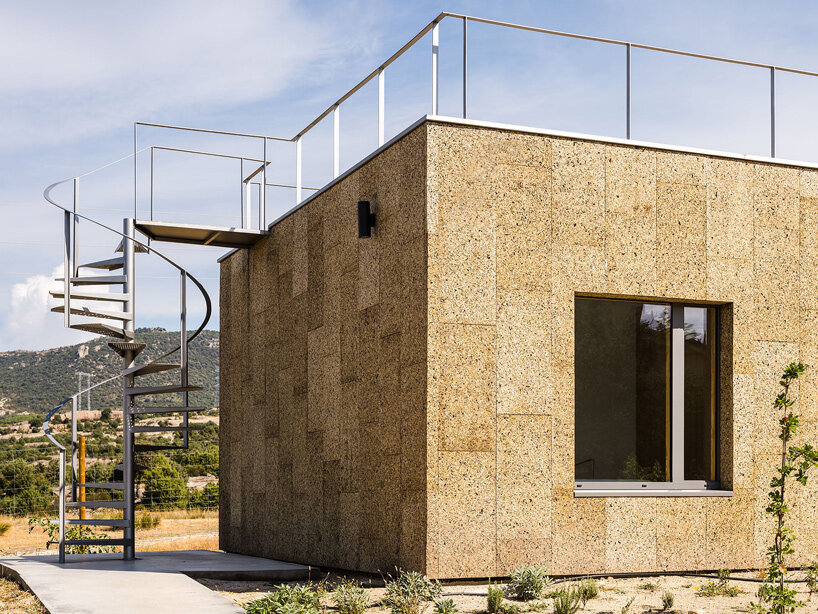estudio albar envelops casa eñe with cork for net-zero living in madrid