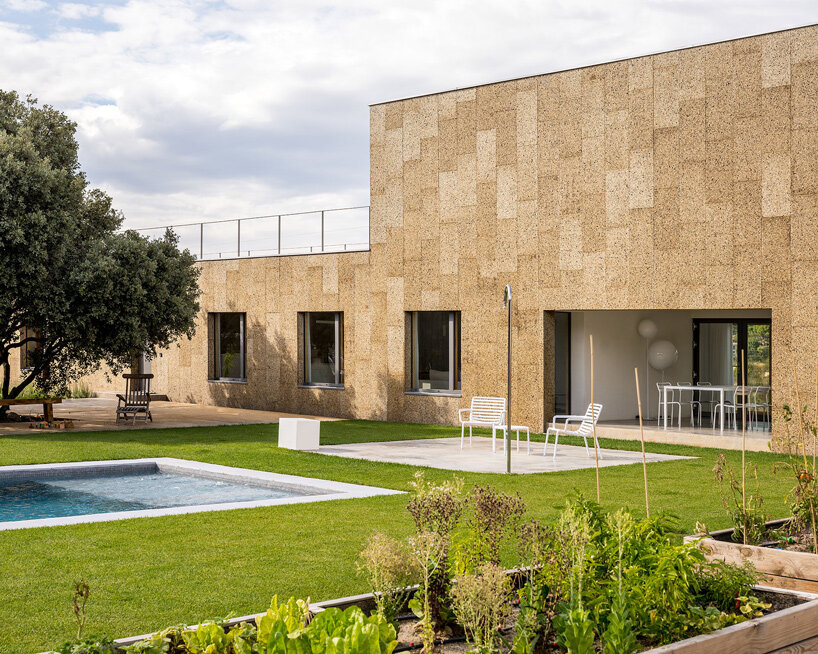 estudio albar envelops casa eñe with cork for net-zero living in madrid