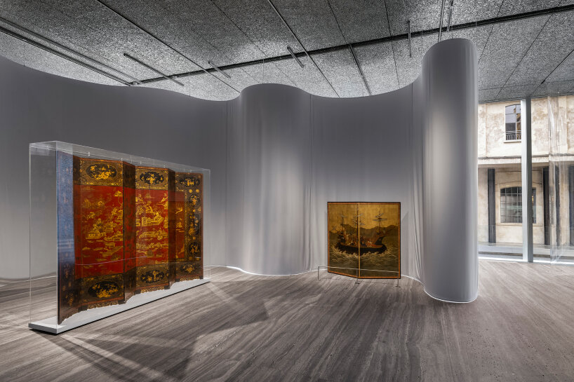in paraventi, fondazione prada milan exhibits 70 folding screens from 17th  to 21st centuries