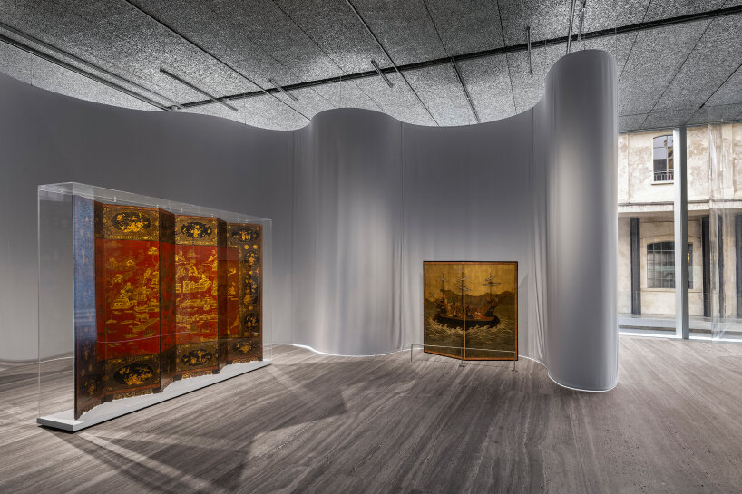 in paraventi, fondazione prada milan exhibits 70 folding screens