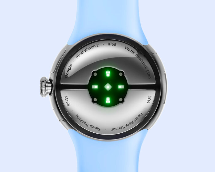 google pixel watch 2 made with recycled aluminum alerts users when they are stressed