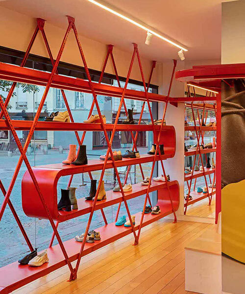 camper's paris flagship store gets 'mini-pompidou' redesign by jorge penadés