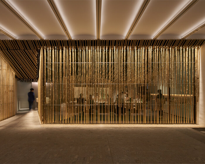kengo kuma's bamboo-lined suzuki sushi bar in singapore is an ode to the japanese forest