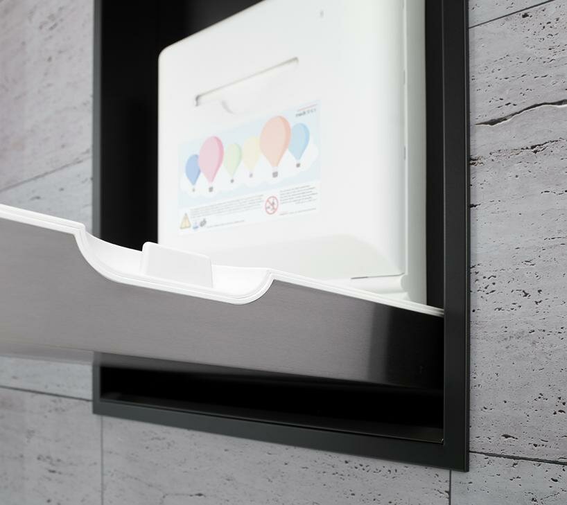 mediclinics unfold babymedi® for sleek changing table solutions in public bathrooms
