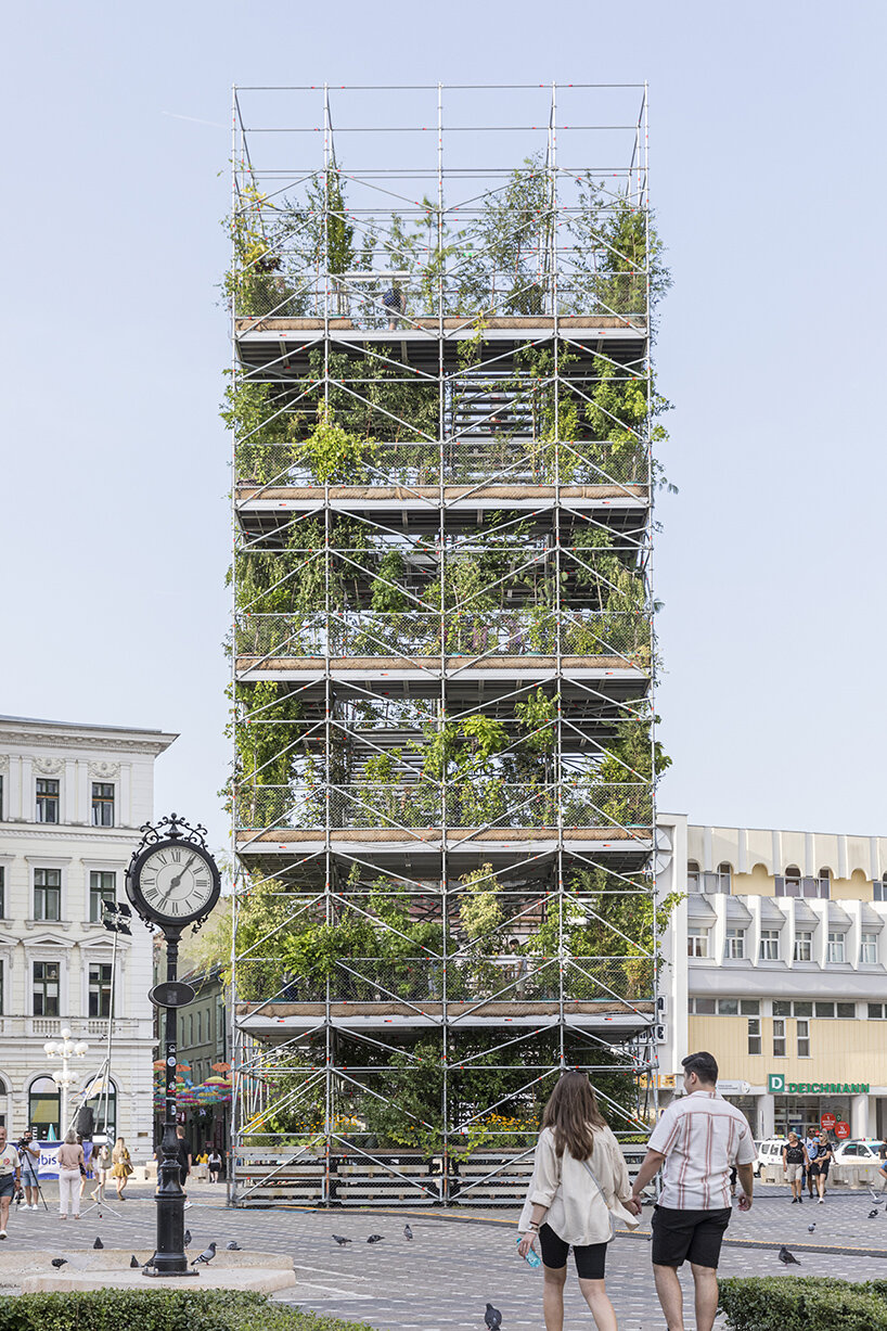 1,306 plants engulf MAIO architects' public nursery pavilion in timisoara, romania