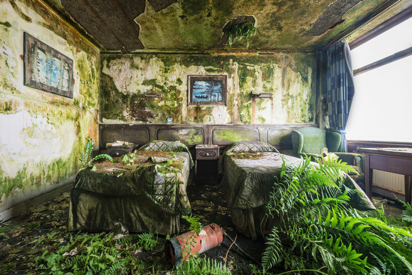 romain veillon captures abandoned places reclaimed by nature in the absence of humanity
