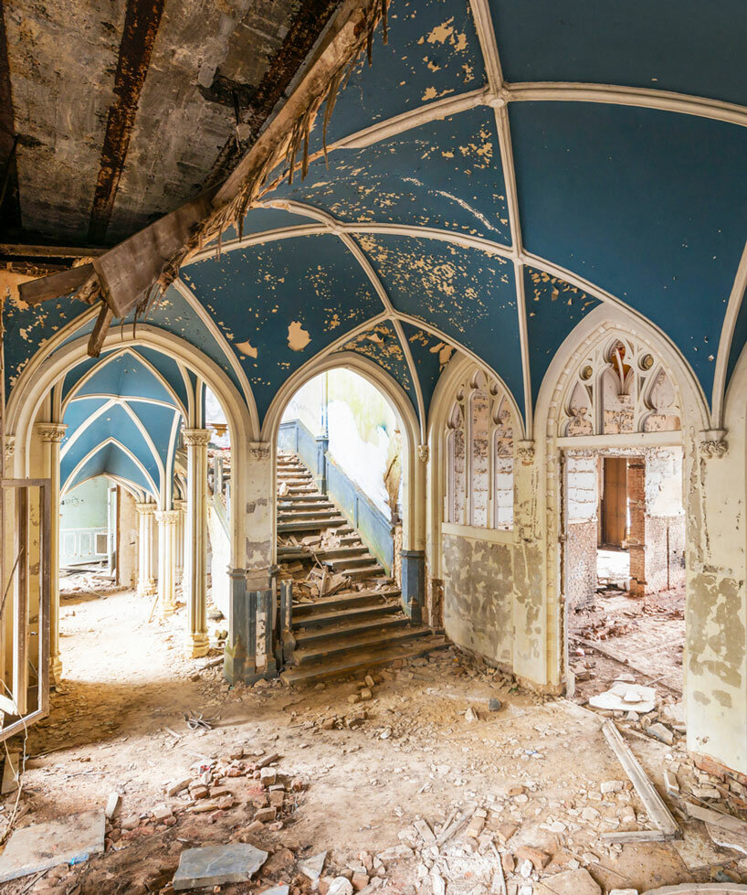 romain veillon captures abandoned places reclaimed by nature in the absence of humanity