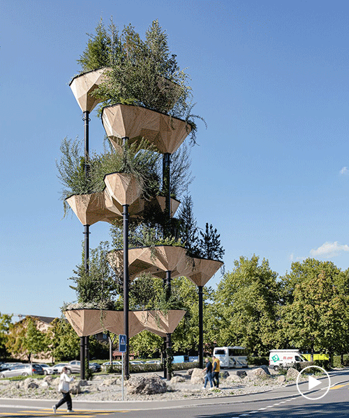 ETH zurich completes 'semiramis' hanging garden, built with the help of robots