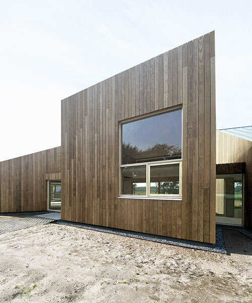 studio to po ma scatters clustered 'tidal house' across netherlands' texel island