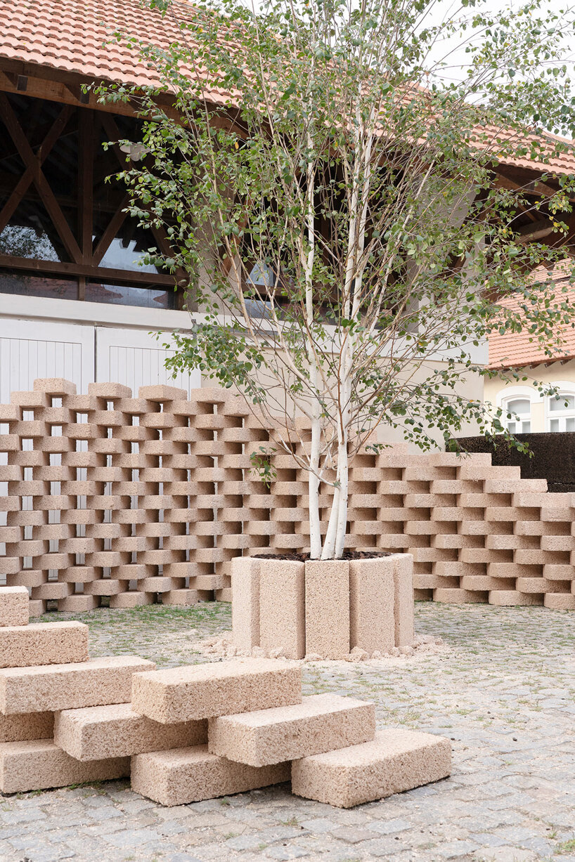 TATU hemp installation by park associati explores bio-based materials in architecture