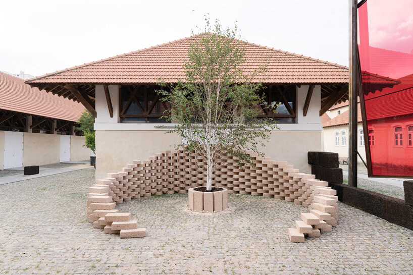 TATU hemp installation by park associati explores bio-based materials in architecture