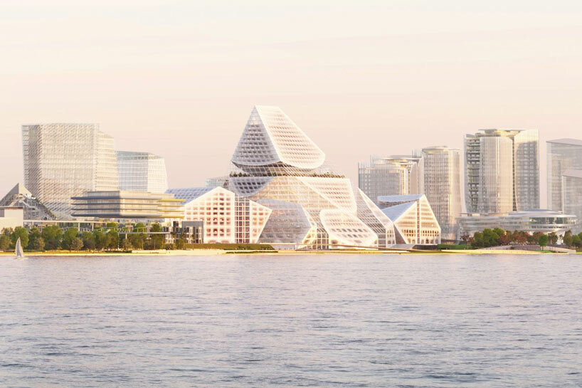 OMA wraps 'the summit' shenzhen campus with graphic facade