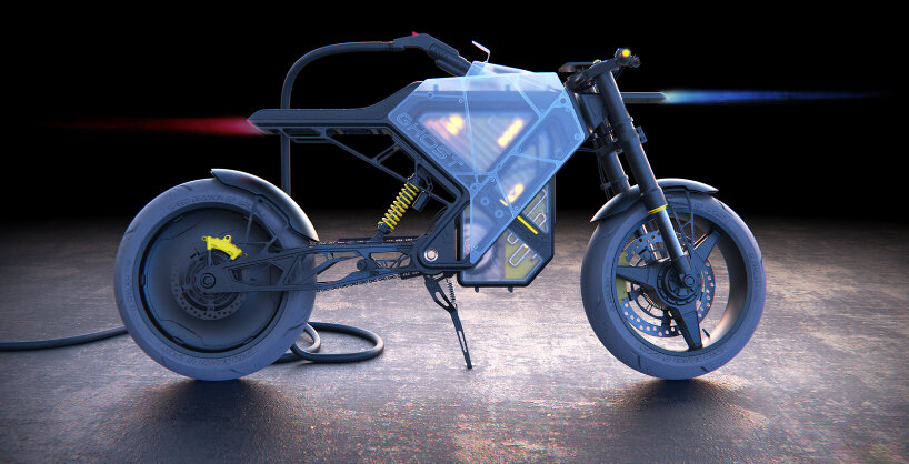 concept eletric motorcycle CR-dos - ghost designed with