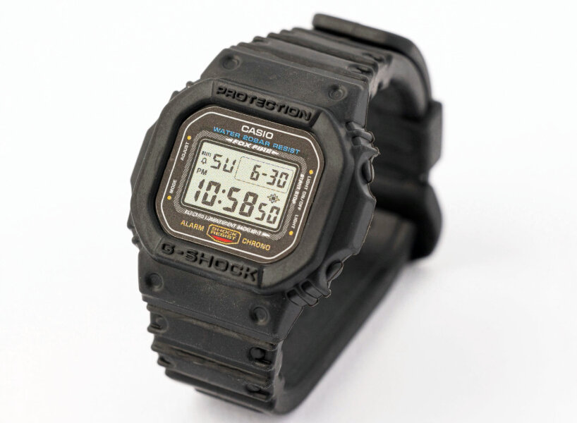 casio remolds G-SHOCK watch into stationery erasers whose hours fade away  over time