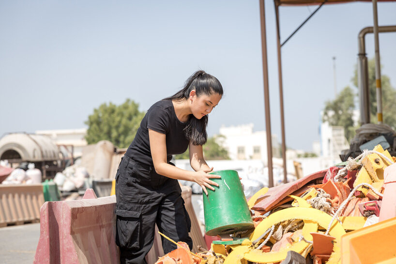 chinara darwish repurposes redundant marine waste into a dining table at dubai design week