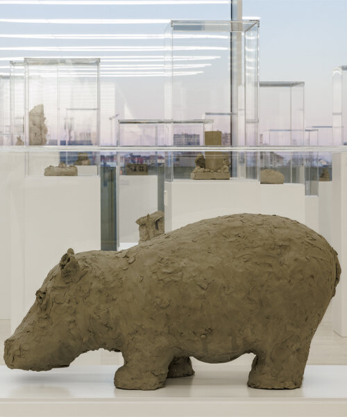 157 raw clay sculptures by fischli/weiss unveiled at fondazione prada's atlas exhibition