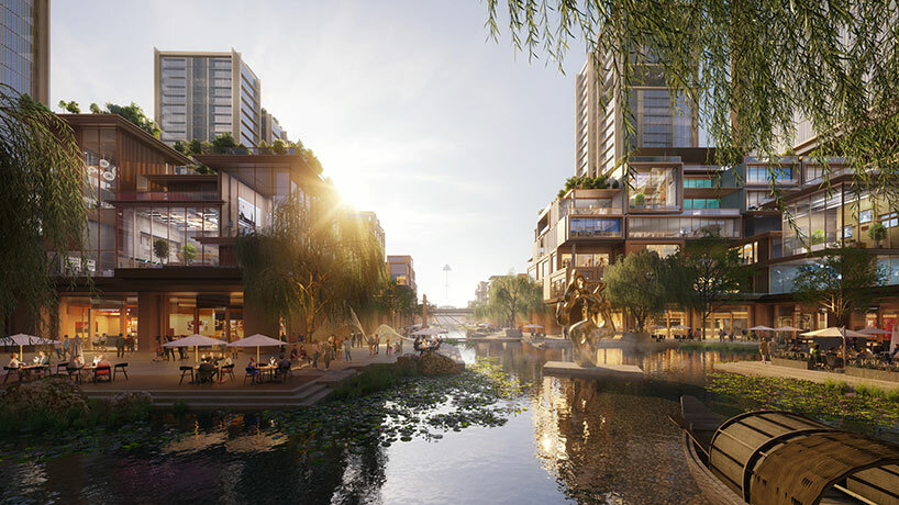 foster + partners' winning yuhang masterplan will bring a lush neighborhood to hangzhou