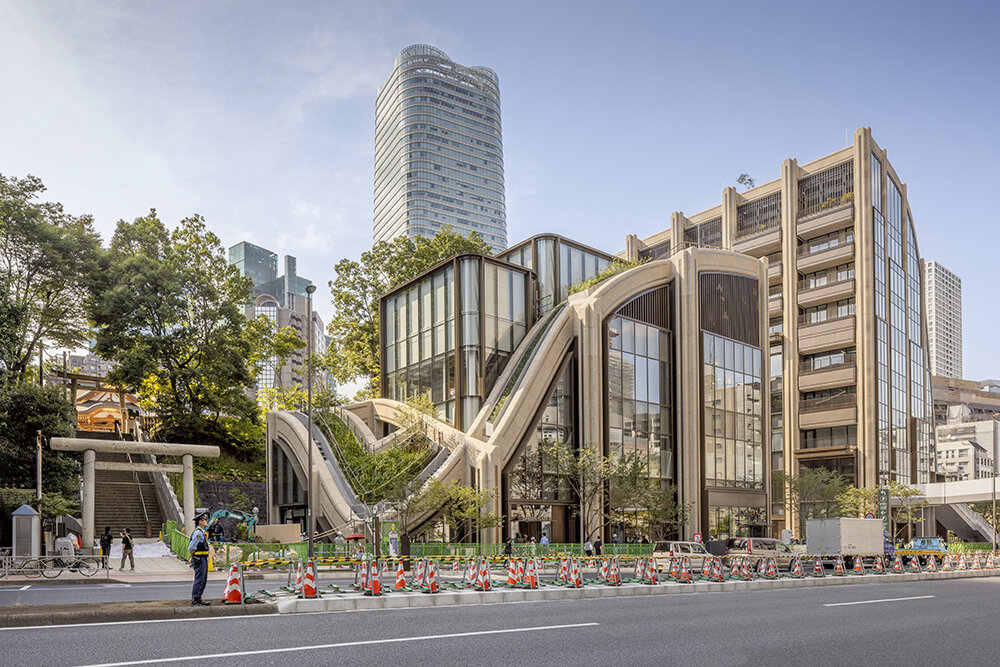 heatherwick studio's mixed-used azabudai hills opens in tokyo