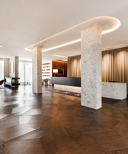 iris ceramica group turns iceland parliament hotel into a canvas for its luxurious surfaces