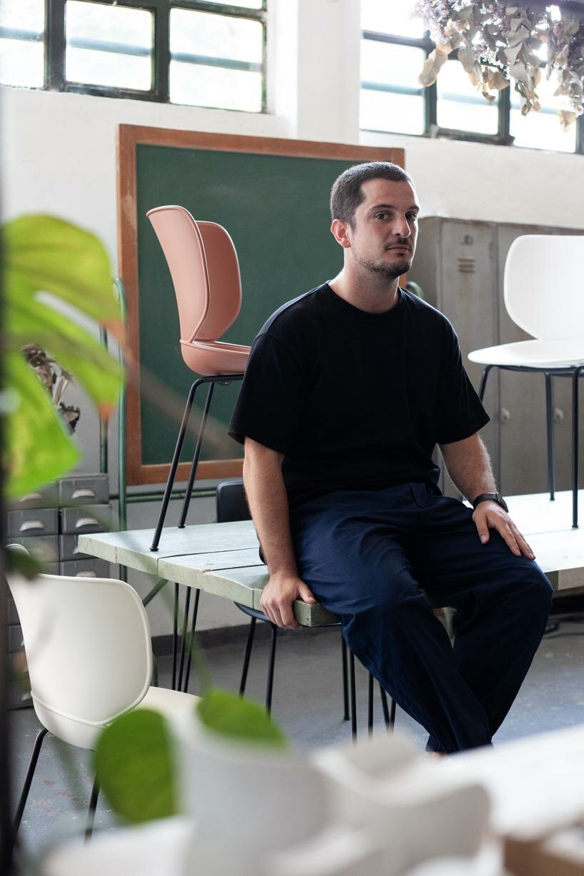 moooi’s hana chair by simone bonanni blooms with customizable shell and colors