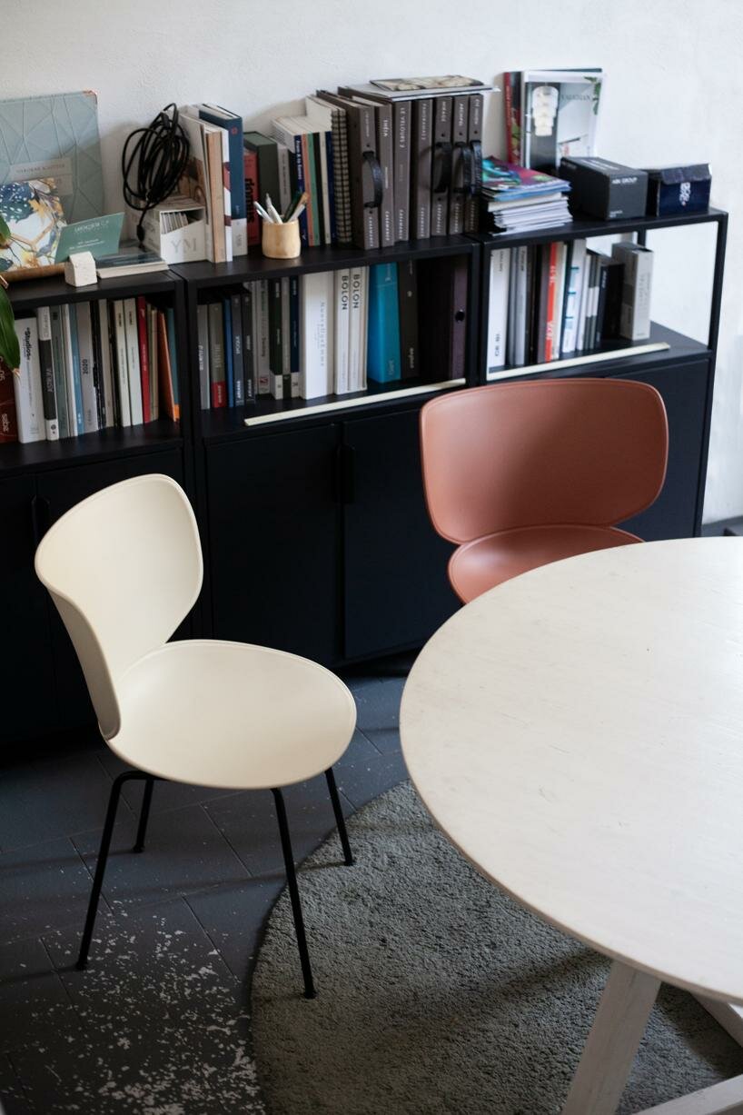 moooi’s hana chair by simone bonanni blooms with customizable shell and colors