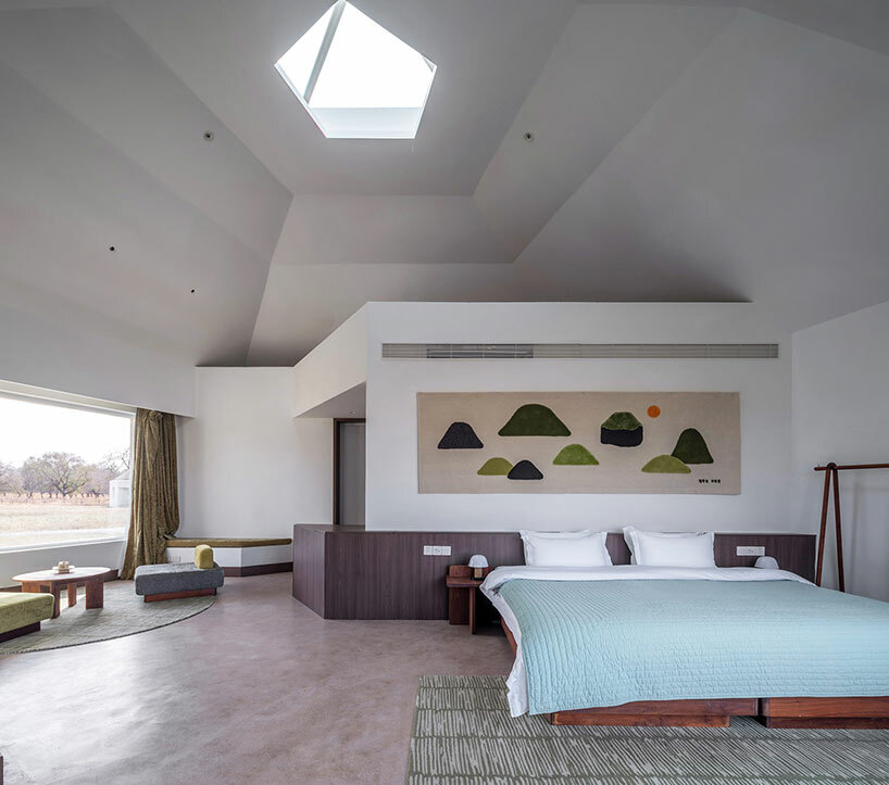 STUDIO QI's straybirds suji prairie hotel in mongolia evokes traditional nomadic yurts