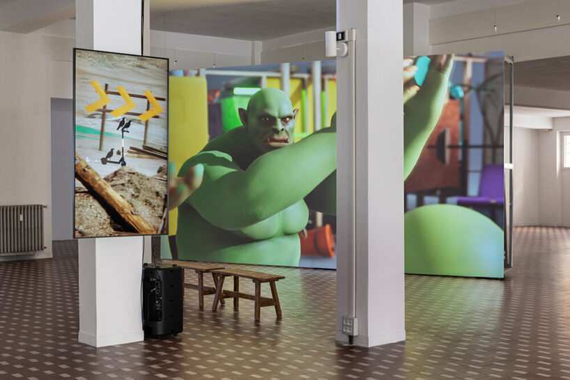 theo triantafyllidis' simulations at spazio vitale explore the absurdity of human existence