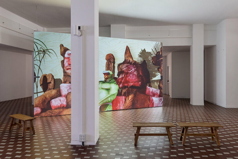 theo triantafyllidis' simulations at spazio vitale explore the absurdity of human existence