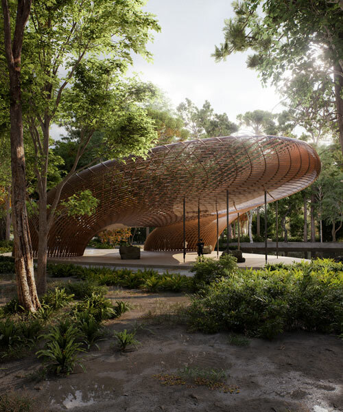 architect victor ortiz envisions fluid, lightweight umuarama pavilion in brazil