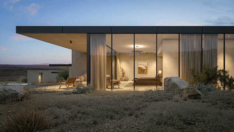 woods + dangaran to hide modern 'moccasin flats' in utah desert