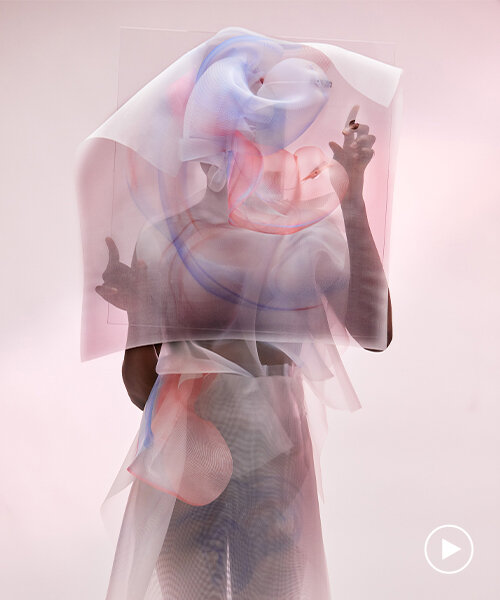 using camera detectors, ying gao explores robotic clothing as ambiguous living portraits