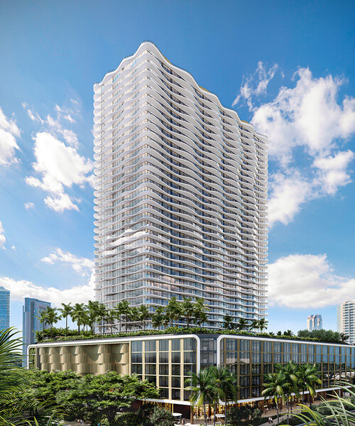 arquitectonica designs the launiu, a rippling residential tower for hawaii
