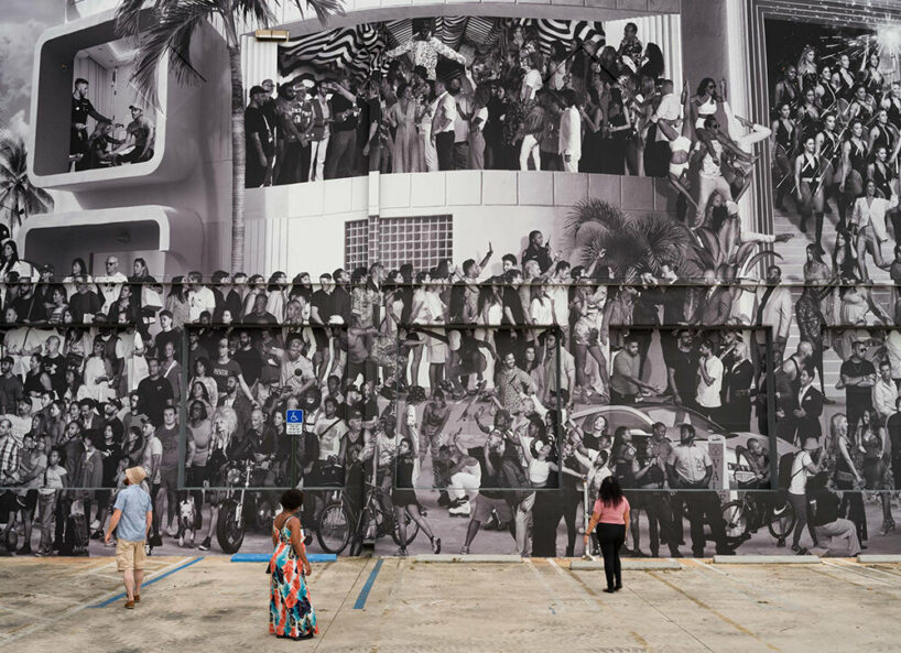 JR's huge miami mural chronicles 1,048 portraits and stories across the city