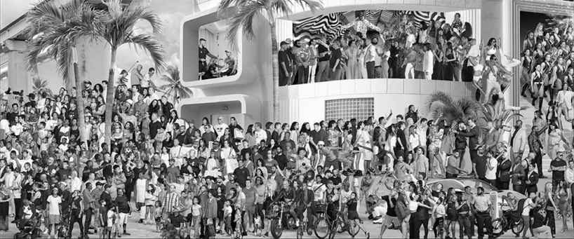 JR's huge miami mural chronicles 1,048 portraits and stories across the city