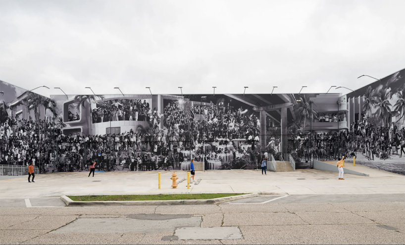 JR's huge miami mural chronicles 1,048 portraits and stories across the city