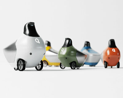 duck-like trash can robots follow pedestrians to keep the city clean through their qua system