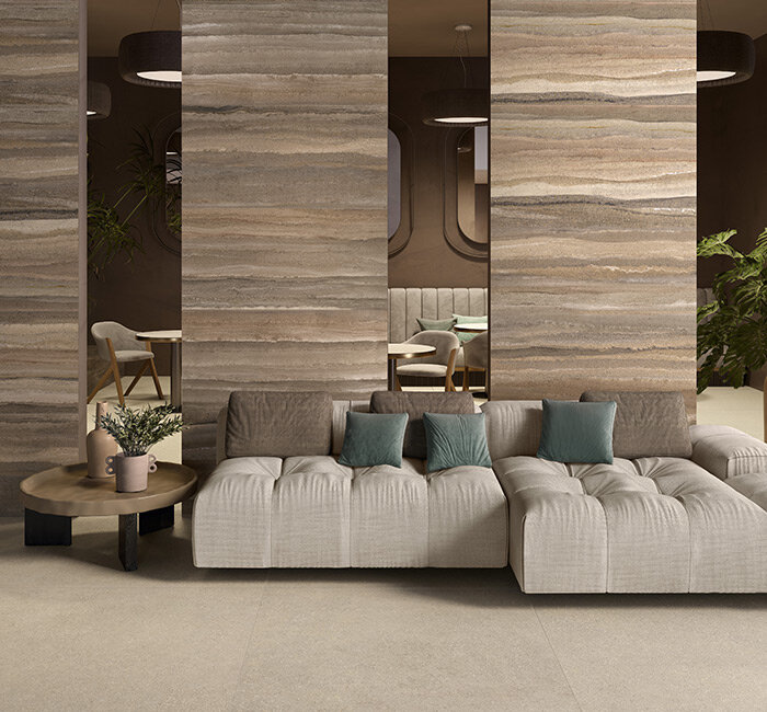 florim explores 2024's four major trends with a focus on their porcelain stoneware surfaces