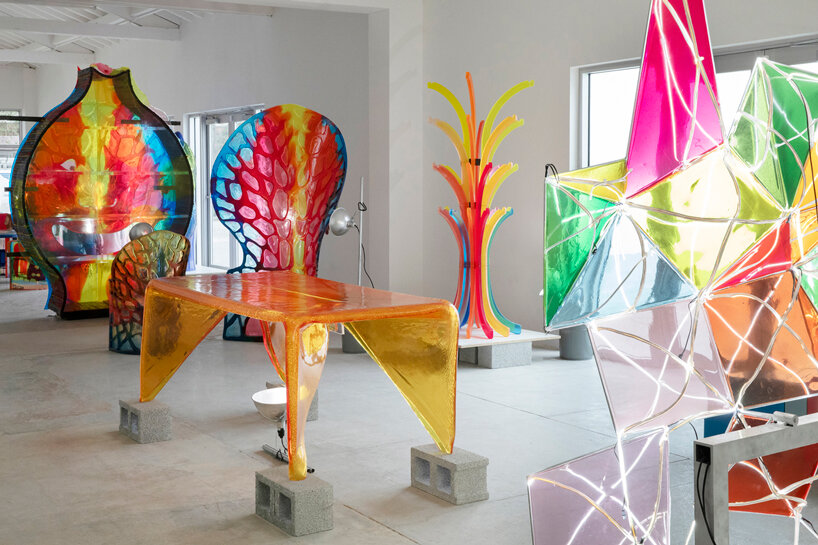 gaetano pesce's exhibition brings a blend of unpredictability & irony to miami design district