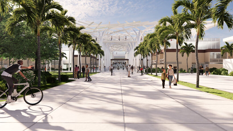 sweet sparkman tops I.M. pei's iconic dormitories in florida with latticed screen