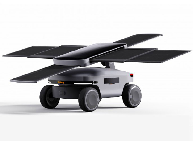 Jackery's Solar Mars Bot: Autonomous Energy Rover with Swivel Power!
