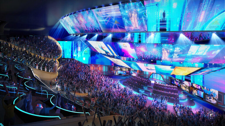 populous plans colossal esports arena for qiddiya city, saudi arabia