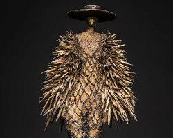 schiaparelli and chanel celebrated in london exhibition with bronze sculptures by robyn neild