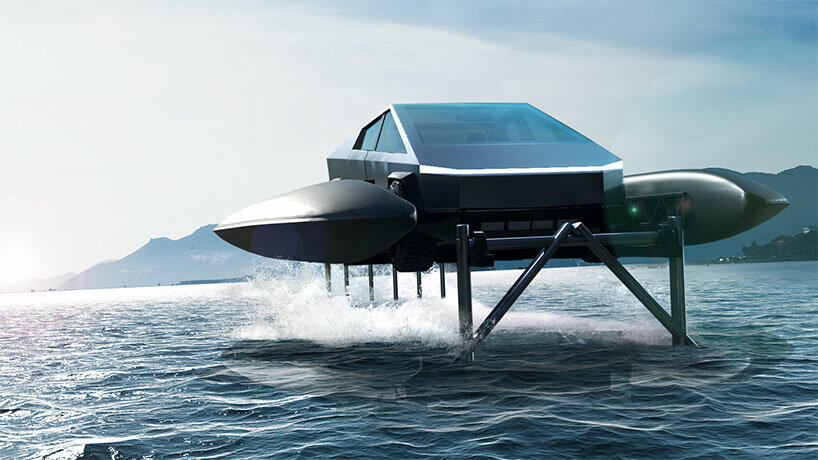 tesla's cybertruck to transform into functional boat, according to