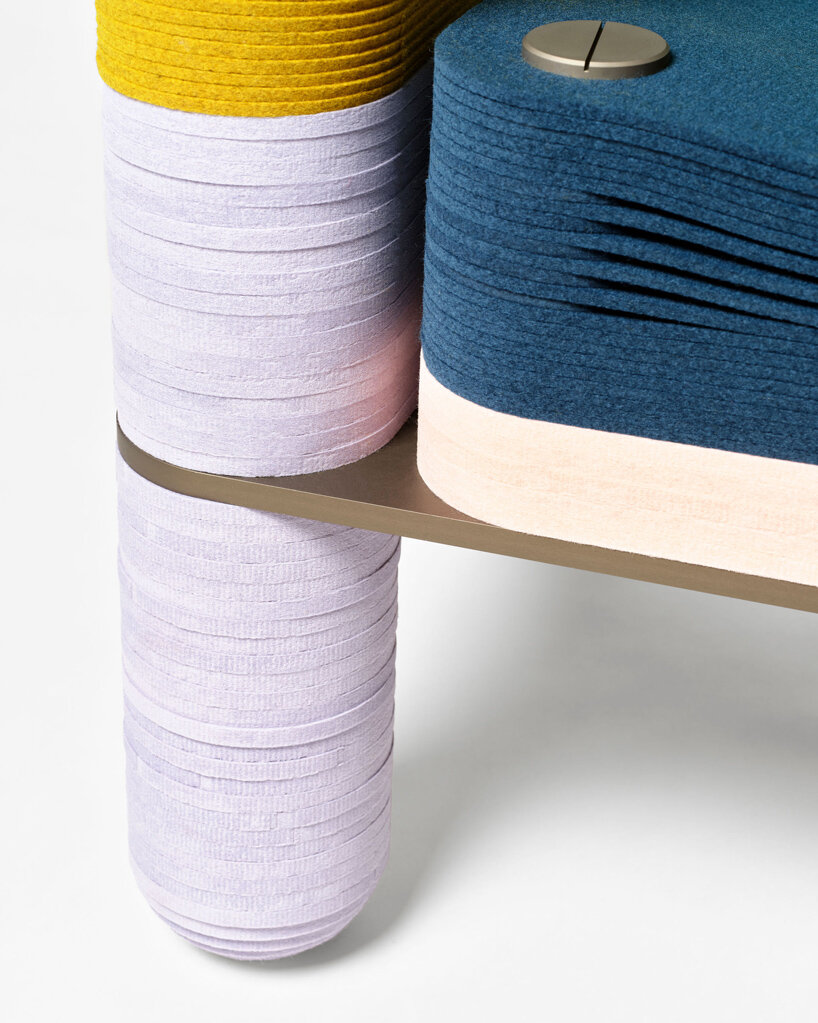 stackabl turns textile waste into bold furniture collection at design miami