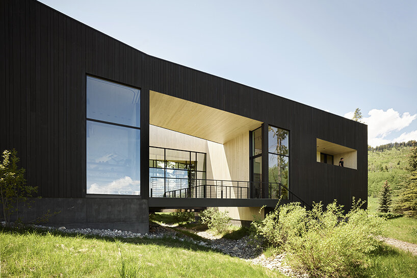CLB architects scatters ShineMaker retreat compound at the base of wyoming's tetons
