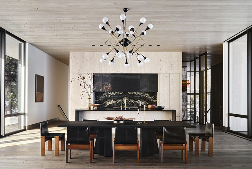 CLB architects scatters ShineMaker retreat compound at the base of wyoming's tetons