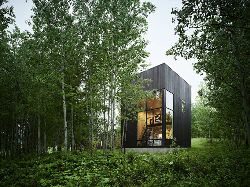 CLB architects scatters ShineMaker retreat compound at the base of wyoming's tetons