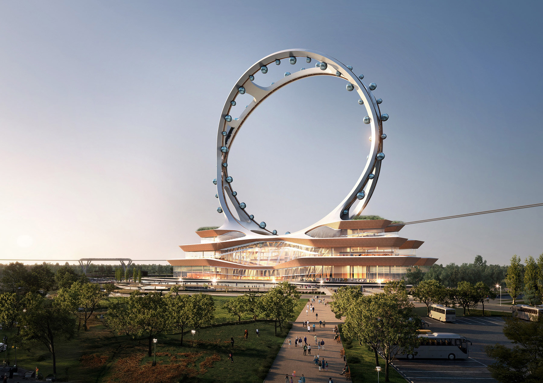 UNStudio Unveils World's Tallest Ferris Wheel for Seoul's Peace Park ...