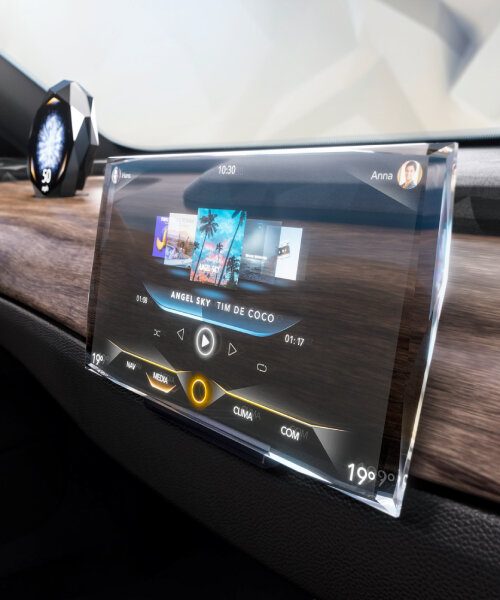 continental creates world’s first see-through car display in swarovski crystal at CES 2024