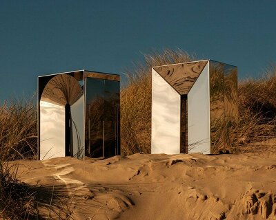 roc h biel's monolithic steel stools evoke architectural marvels from a dystopian future